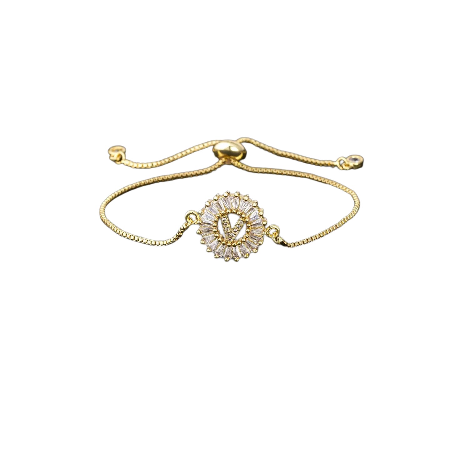 Zirkonia sieraad set - initialen