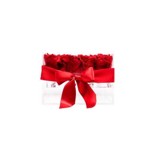 Acrylic box - small 9 roses