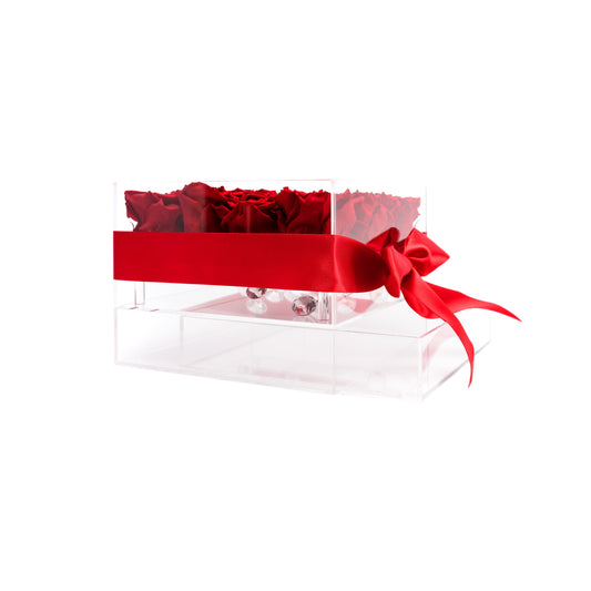 Acrylic box - Medium 16 roses